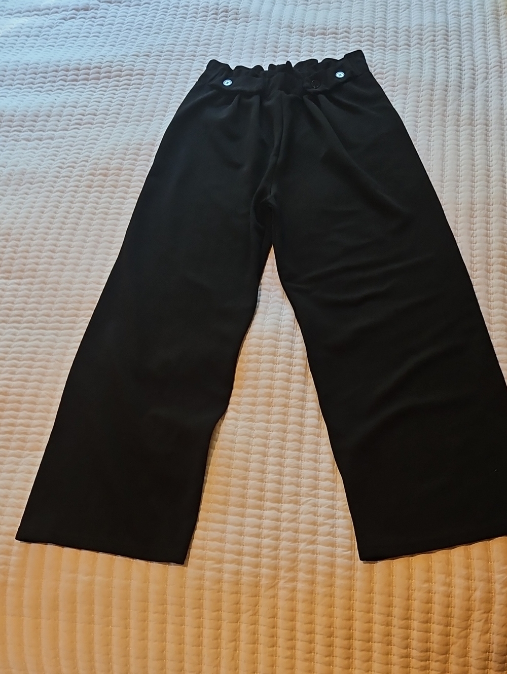 Goddess Black Wide-Leg Men’s Dress Pants